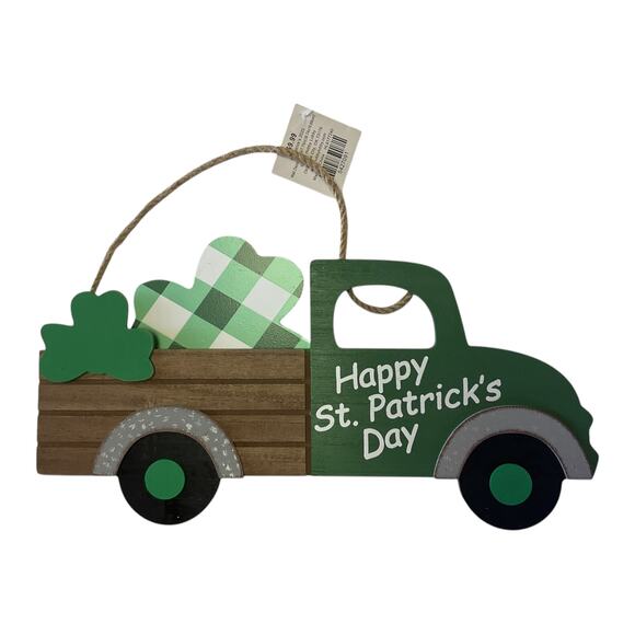 Saint Patrick’s Day Shamrock Truck Sign Ribbon Bundle Set, DIY Wreath Making Kit - Picture 4 of 4